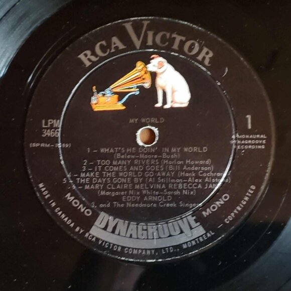 Vintage Eddy Arnold Vinyl LP – My World – © 1965 - Picture 5 of 8